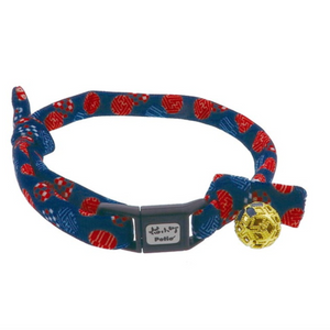 PETIO Japanese Pattern Cat Collar With Floral Bell