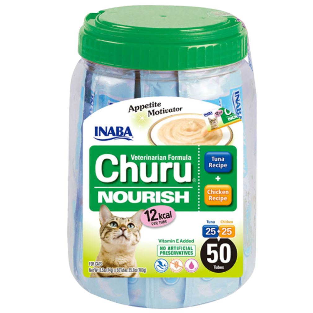 INABA CIAO Churu Nourish Tuna & Chicken Recipe 50Tubes