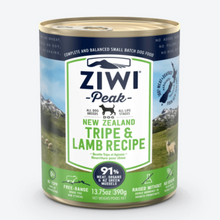 Load image into Gallery viewer, ZIWI PEAK Wet Tripe &amp; Lamb Recipe Dog Food 12 cans 390g
