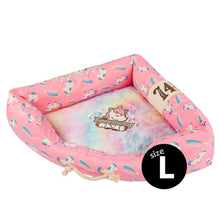 Load image into Gallery viewer, TOUCHDOG The Song Of Unicorn Premium Designer Triangle Dog Bed
