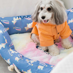 TOUCHDOG The Song Of Unicorn Premium Designer Triangle Dog Bed
