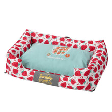 Load image into Gallery viewer, TOUCHDOG Strawberry Premium Designer Rectangular Dog Bed

