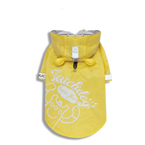TOUCHDOG Moster Fashion Waterproof Dog Raincoat Yellow
