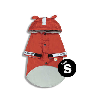 TOUCHDOG Moster Fashion Waterproof Dog Raincoat Red