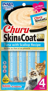 INABA CIAO Churu Skin & Coat Tuna With Scallop