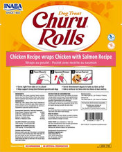 Load image into Gallery viewer, INABA CIAO Churu Rolls Dog Treats Chicken With Salmon
