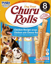 Load image into Gallery viewer, INABA CIAO Churu Rolls Dog Treats Chicken With Cheese
