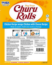 Load image into Gallery viewer, INABA CIAO Churu Rolls Dog Treats Chicken With Cheese
