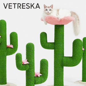 VETRESKA Cactus with Flower Fruity Cat Scratching Tree