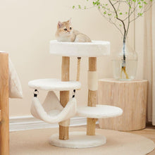 Load image into Gallery viewer, PETSBELLE Solid Wood Cat Tree 0.7m
