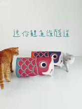Load and play video in Gallery viewer, WOHOO MARKET Colorful Carp Flag(Koinobori) Mini Cat Tunnel
