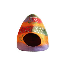 Load image into Gallery viewer, CatsCity Hand Crafted Christmas Theme Cat Cave with Wool Lining
