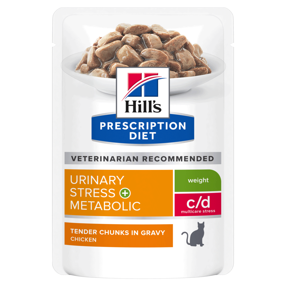 HILL'S Prescription Diet C/d Multicare Stress Urinary Care Plus Metabolic Weight Cat Food Pouches