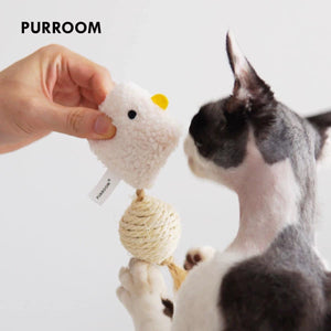 PURROOM Chick Sisal Rope Ball Pet Toy