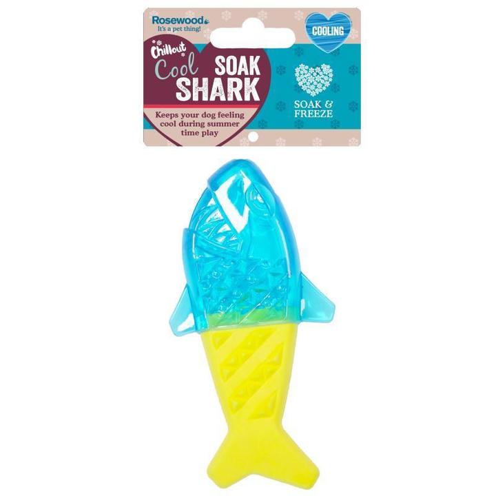 ROSEWOOD Chillax Cool Soak Shark Dog Toy