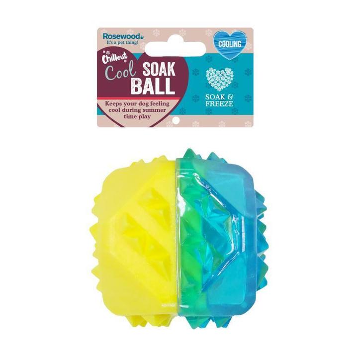 ROSEWOOD Chillax Cool Soak Ball Dog Toy