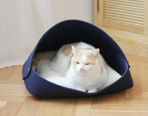 CATSCITY Washable Pet Bed For All Seasons With Cushion And Cooling Pad