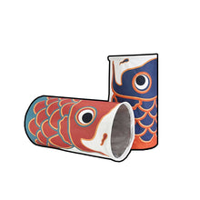 Load image into Gallery viewer, WOHOO MARKET Colorful Carp Flag(Koinobori) Mini Cat Tunnel
