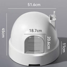 Load image into Gallery viewer, POPOCOLA Igloo Cat Litter Box With Smart Deodorizer
